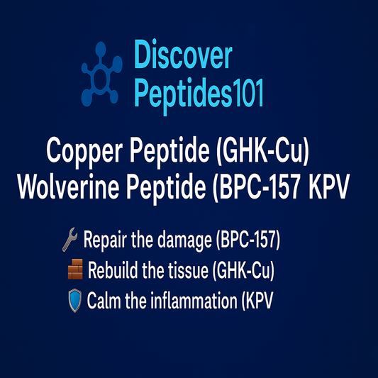 🧬Wolverine Peptide (BPC-157) + Copper Peptide (GHK-Cu)  + KPV | Skin, Gut & Inflammation Recovery Stack